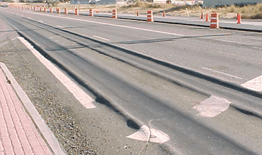 What is rutting in roads?