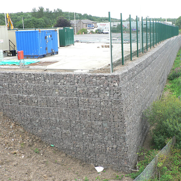 A sample of TensarTech® RockWall™ system